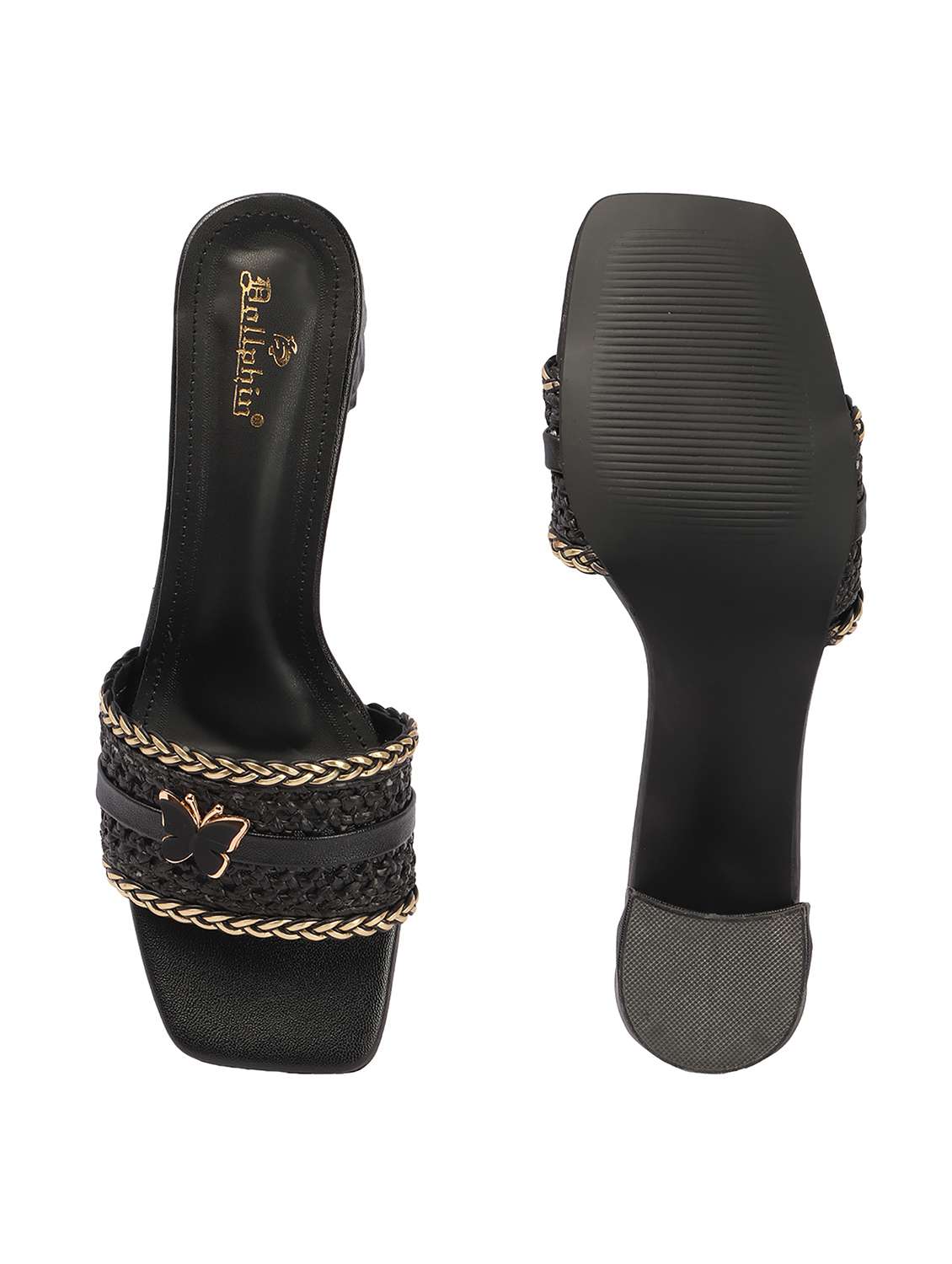 women slip on block heel sandal - 22362141 -  Standard Image - 3