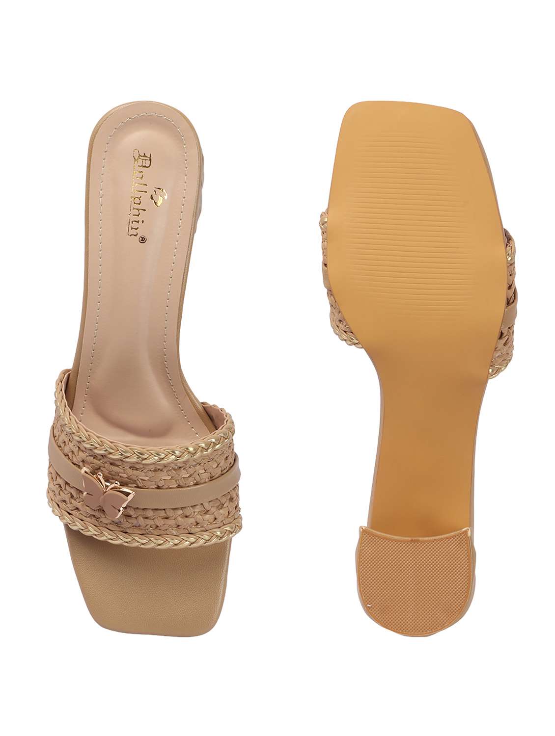 women slip on block heel sandal - 22362142 -  Standard Image - 3