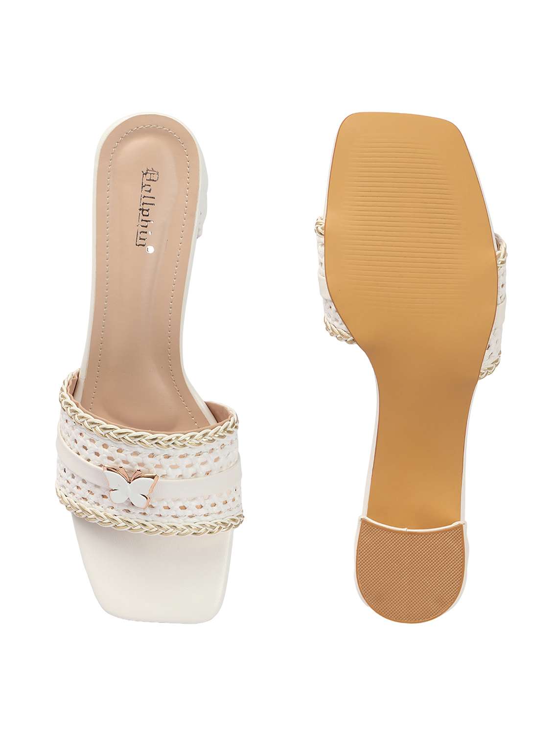 women slip on block heel sandal - 22362143 -  Standard Image - 3