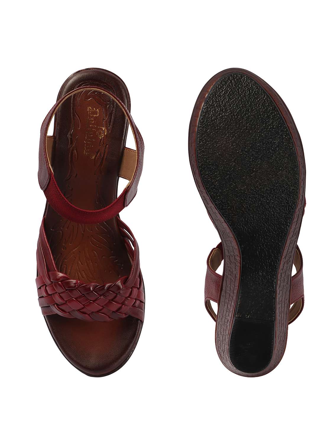 women solid ankle strap wedges - 22362147 -  Standard Image - 3