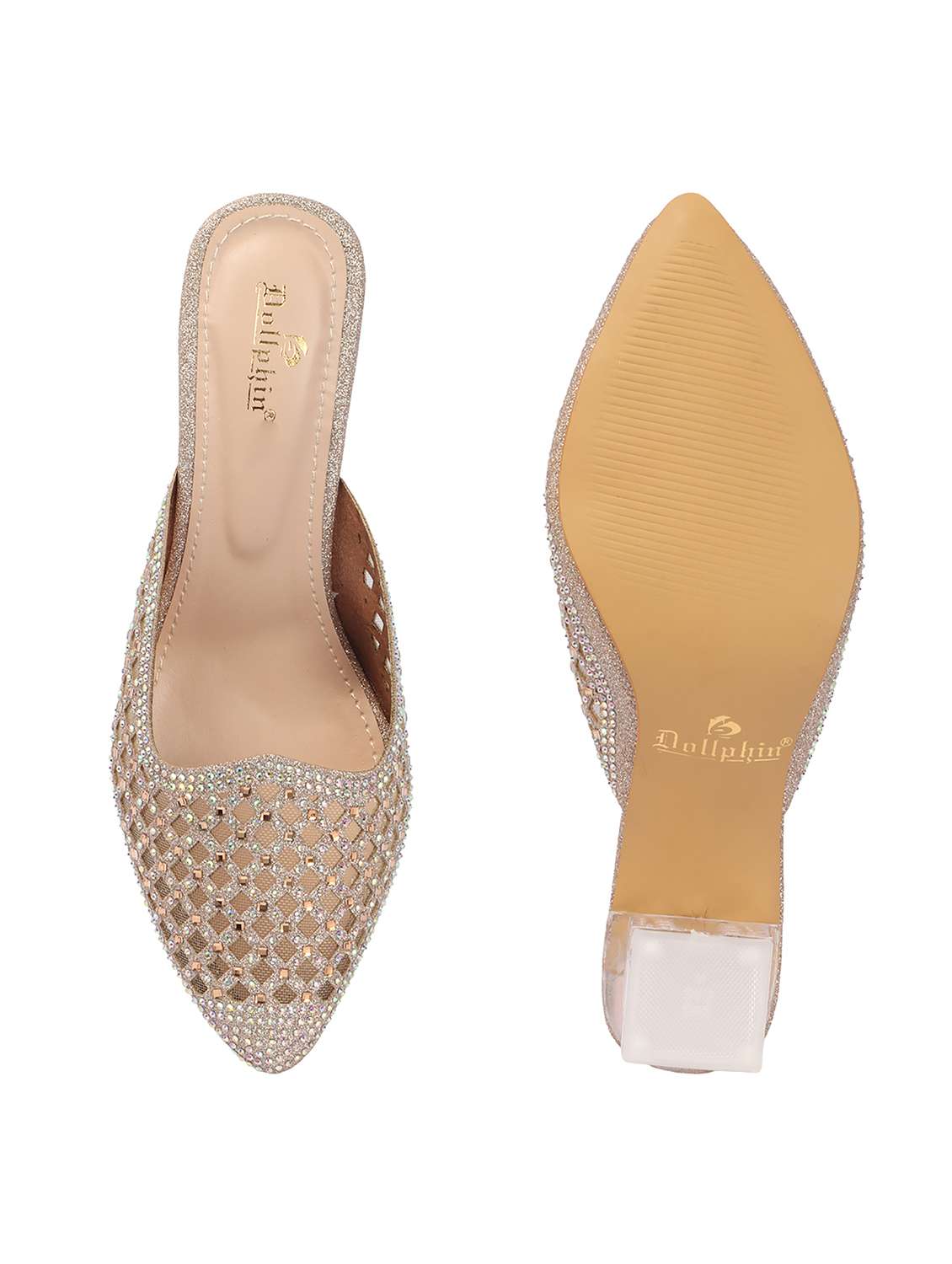 women slip on block heel mules - 22362153 -  Standard Image - 3