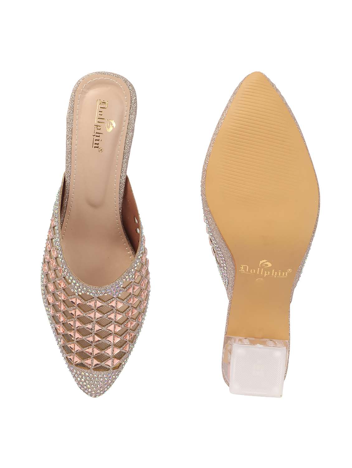 women slip on block heel mules - 22362156 -  Standard Image - 3