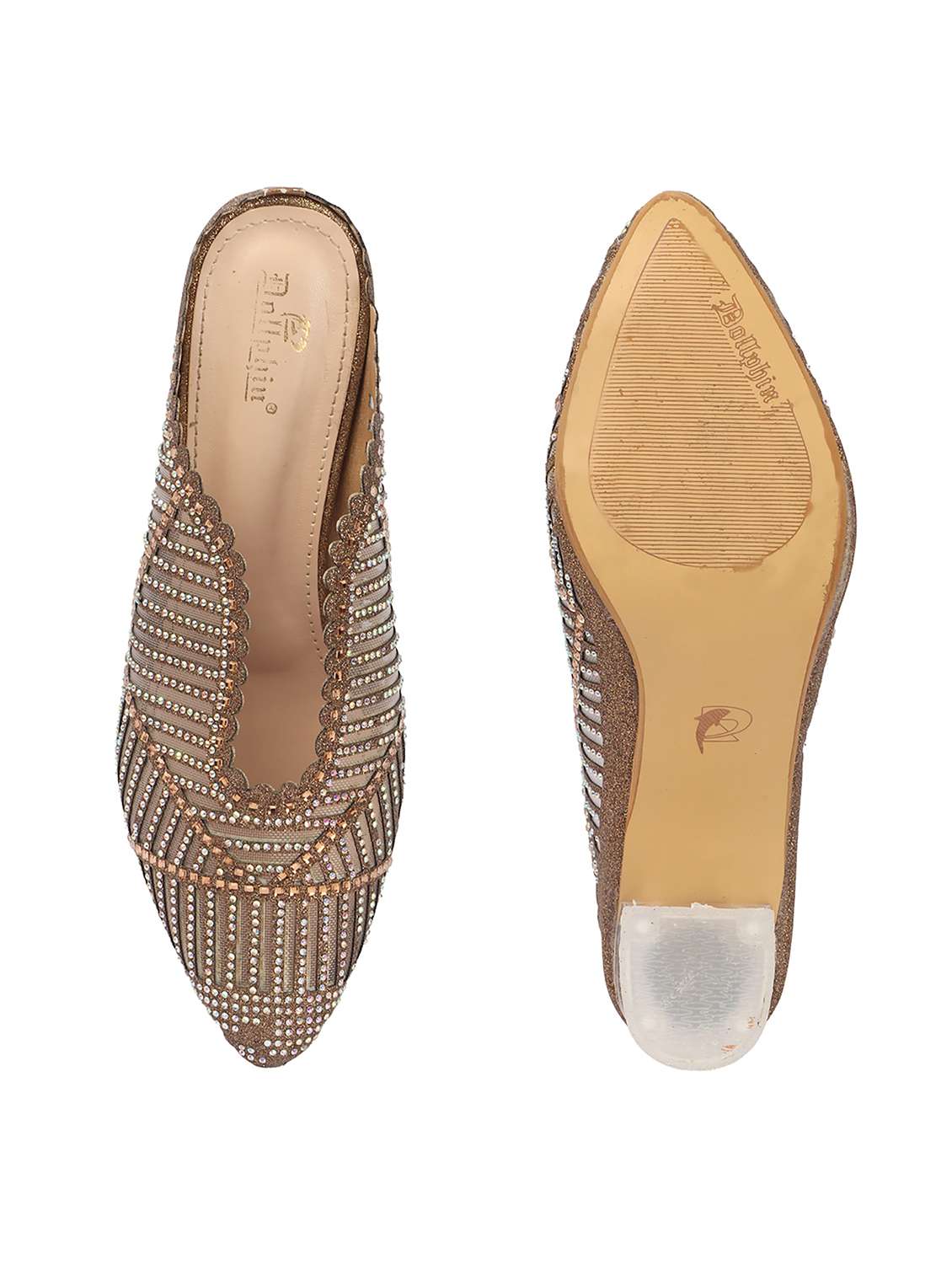 women slip on block heel mules - 22362161 -  Standard Image - 3