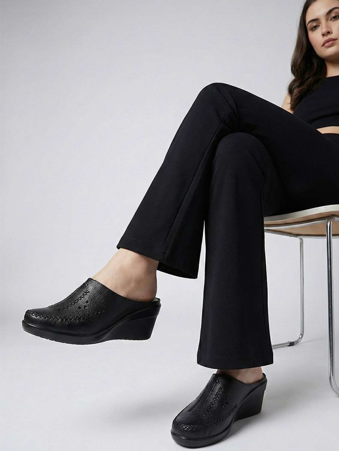 women solid slip on wedges - 22362164 -  Standard Image - 5