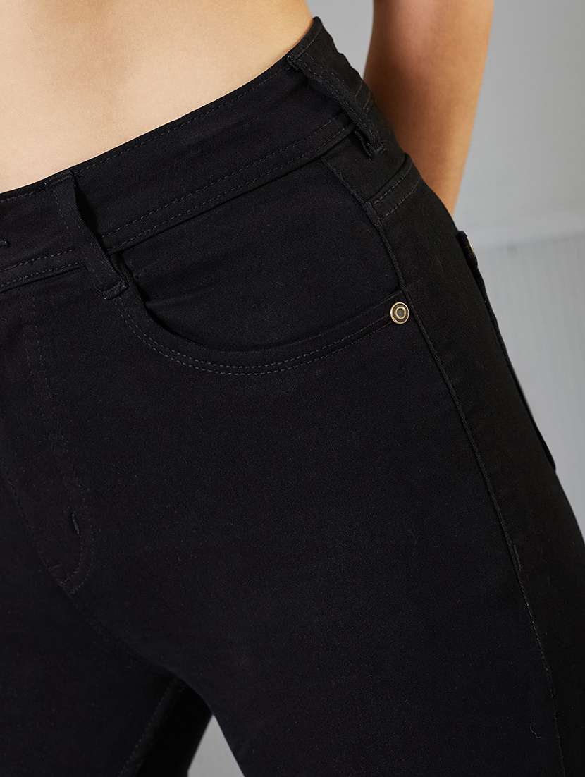 women solid high rise skinny fit jeans - 22362286 -  Standard Image - 3