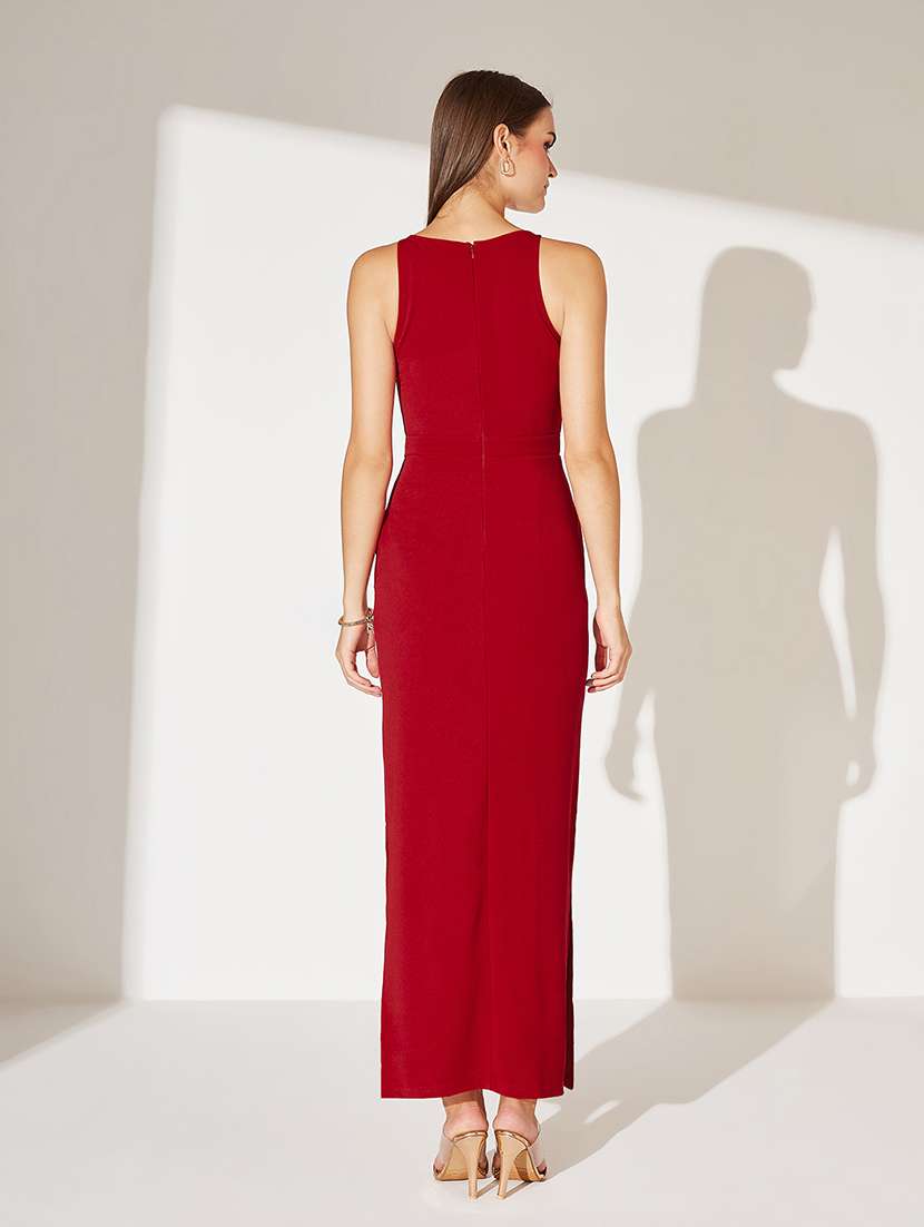 women solid sleeveless bodycon dress - 22362478 -  Standard Image - 3