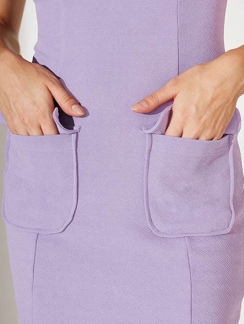 women solid sleeveless bodycon dress - 22362504 -  Standard Image - 5