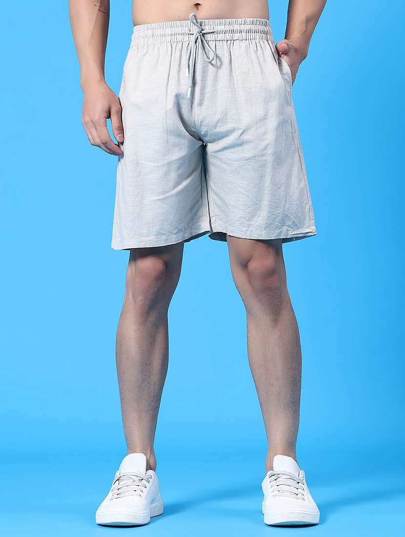 grey cotton short