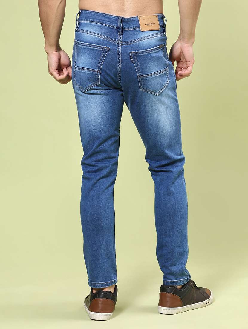 Men Washed Mid Rise Slim Fit Jeans - 22362861 -  Standard Image - 3