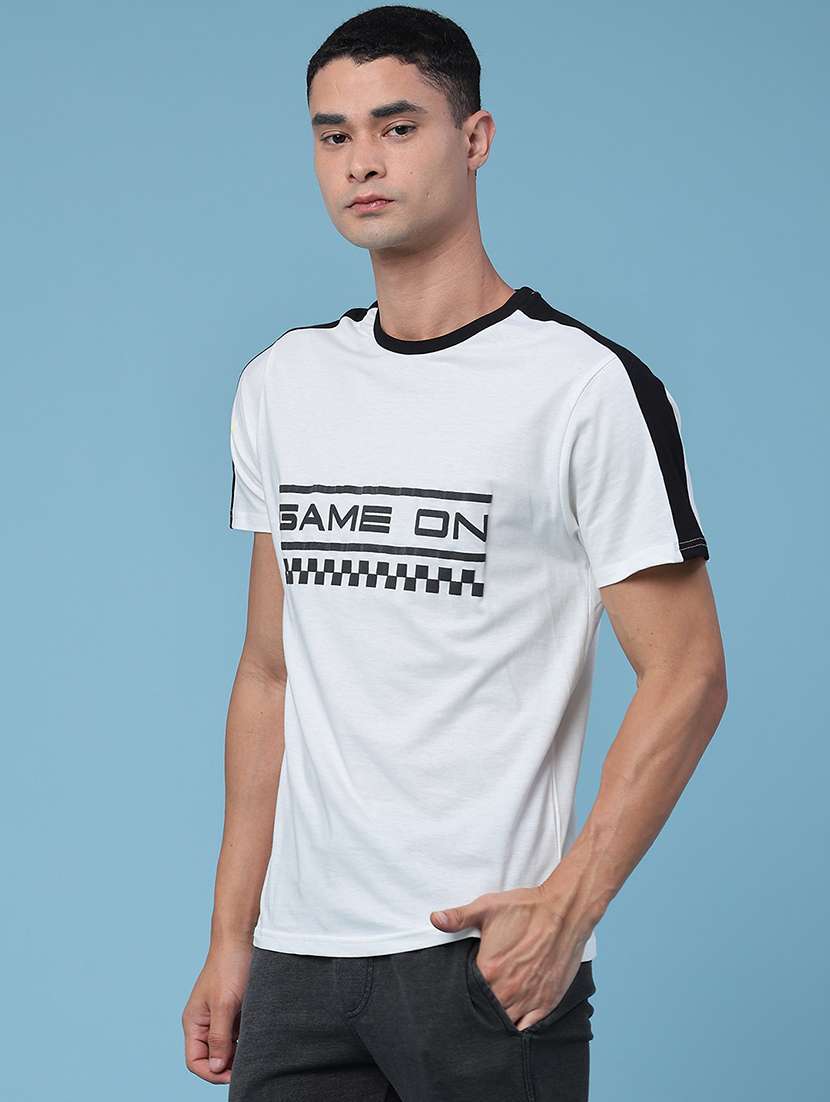 men printed short sleeve regular fit t-shirt - 22362889 -  Standard Image - 3