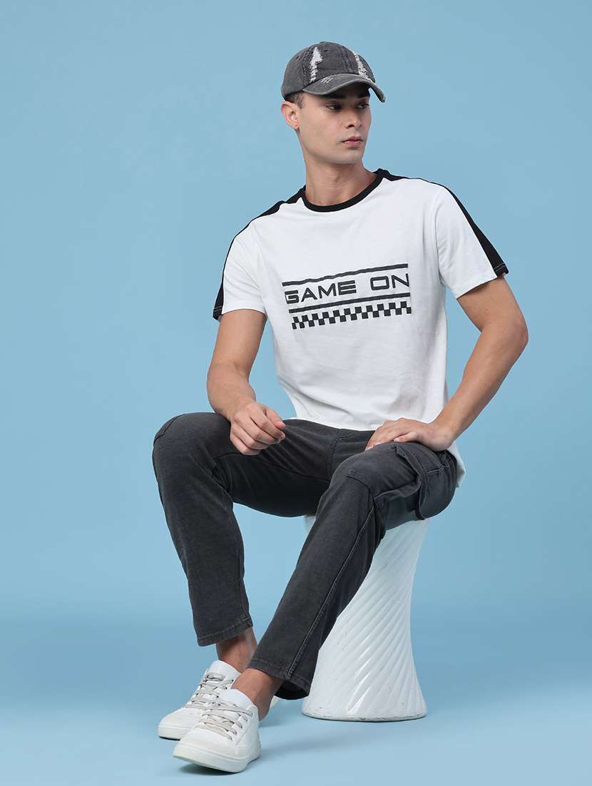 men printed short sleeve regular fit t-shirt - 22362889 -  Standard Image - 5