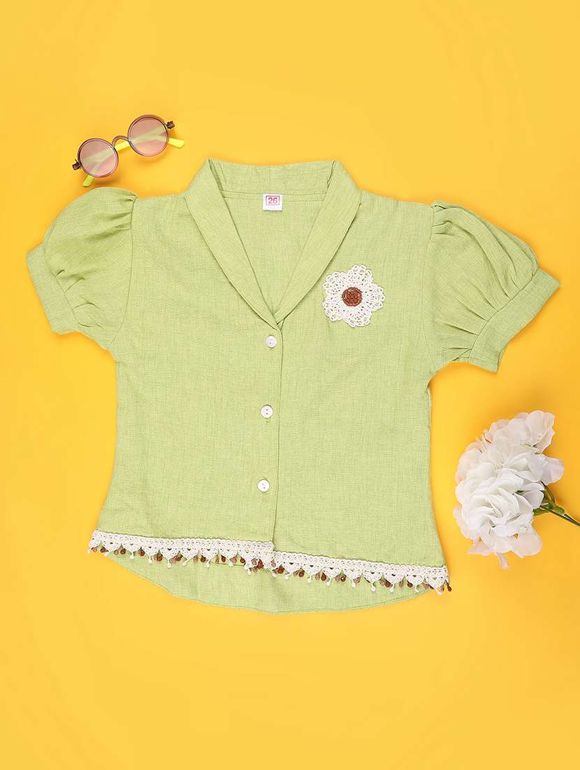 light green cotton  top