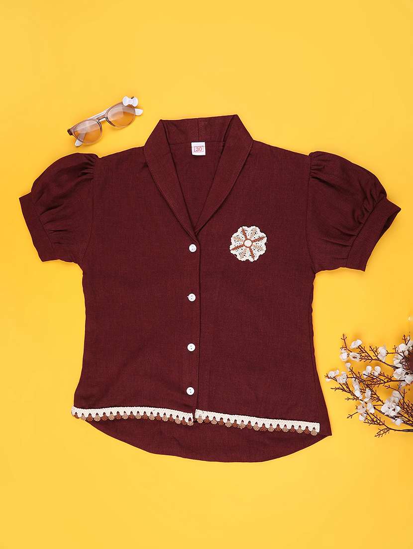 maroon cotton  top