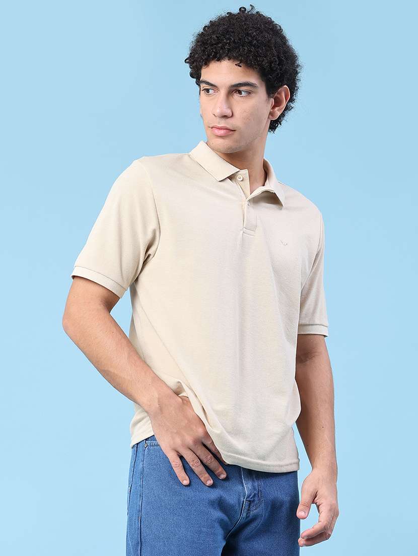 men solid short sleeve regular fit polo t-shirt - 22363153 -  Standard Image - 3