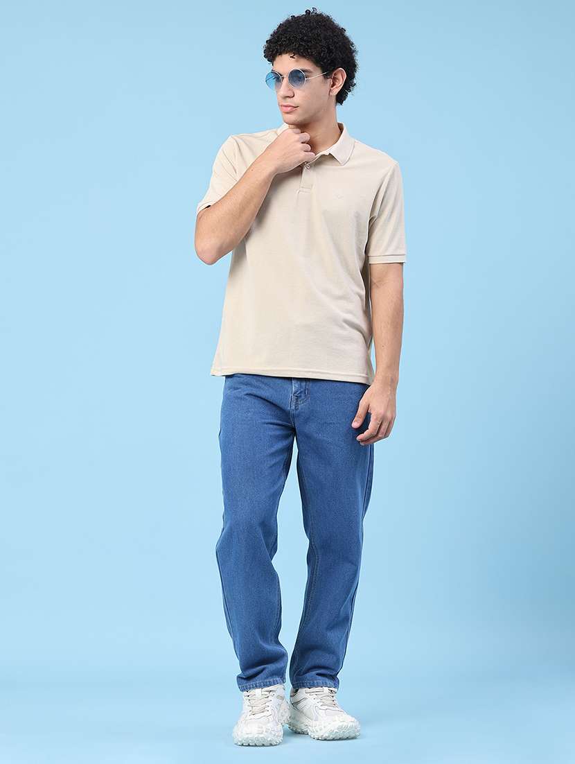 men solid short sleeve regular fit polo t-shirt - 22363153 -  Standard Image - 5