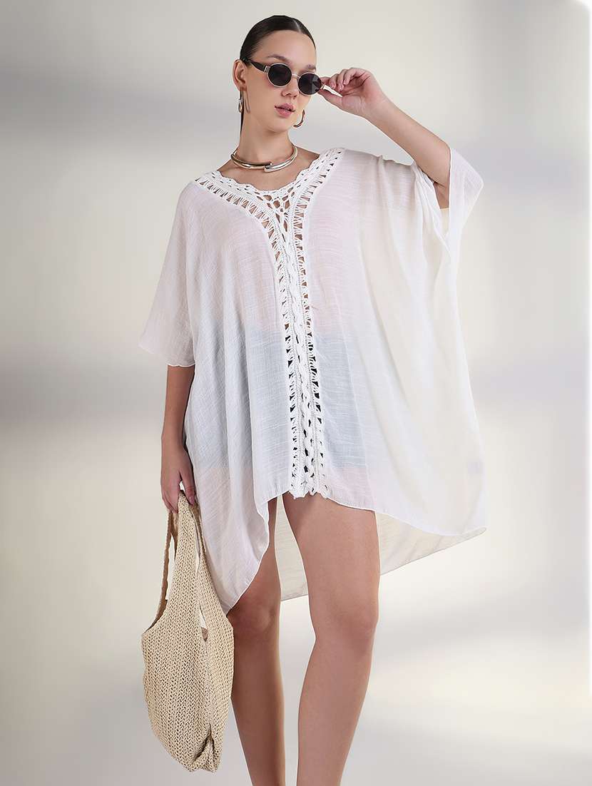 women self desinged kimono sleeve kaftan