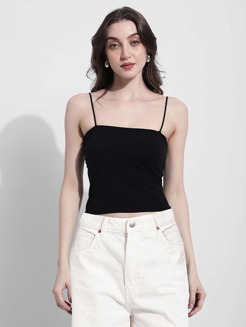 women self designed long sleeve crochet crop top - 22363397 -  Standard Image - 5