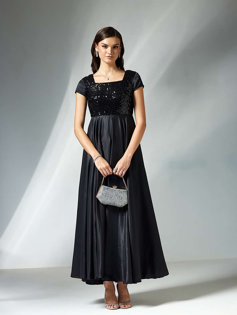 women embellished short sleeve fit & flare dress - 22363624 -  Standard Image - 3