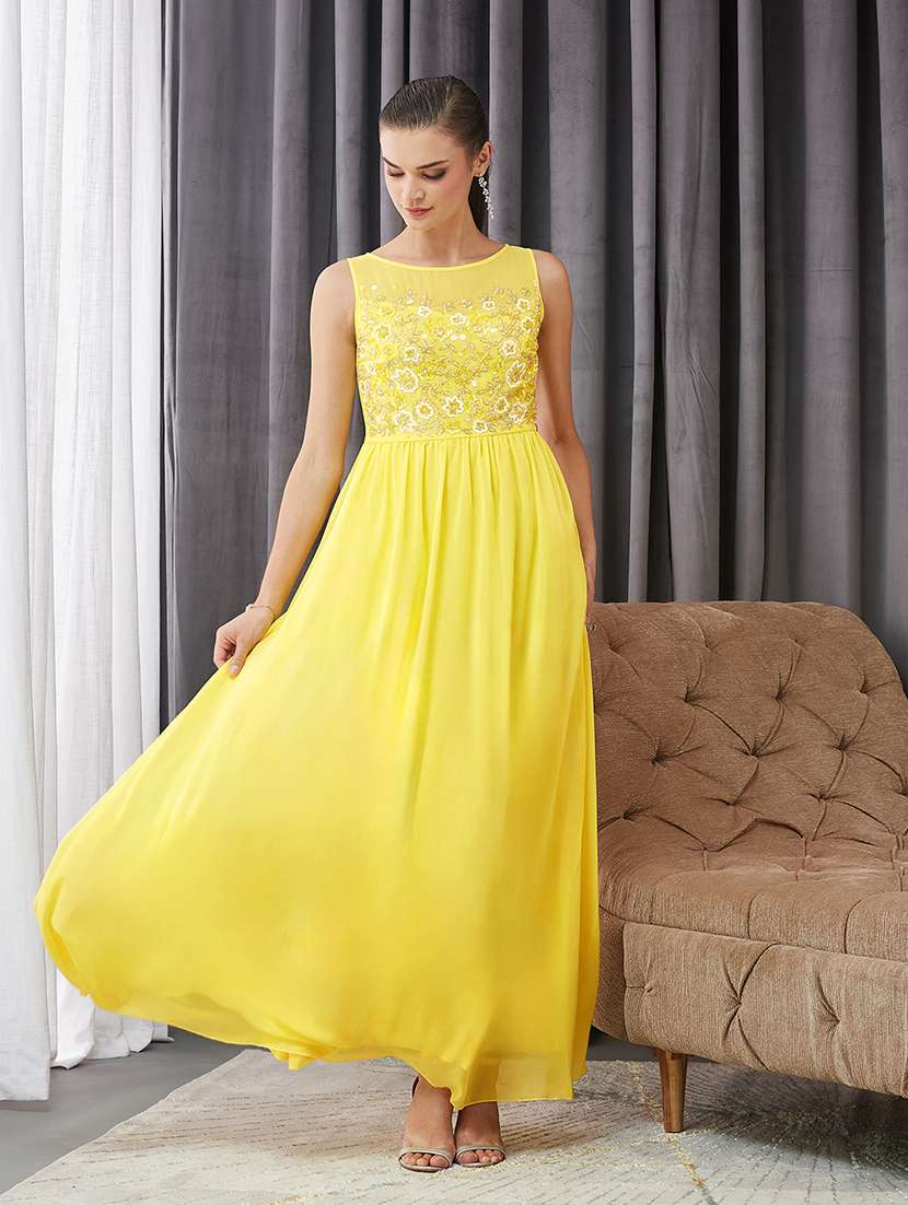 women embellished sleeveless fit & flare dress - 22363683 -  Standard Image - 3