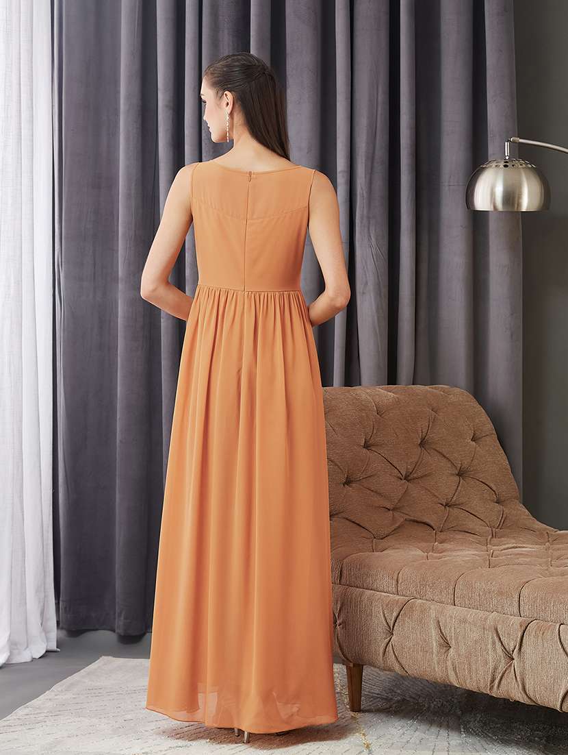 women embroidered sleeveless fit & flare dress - 22363752 -  Standard Image - 3