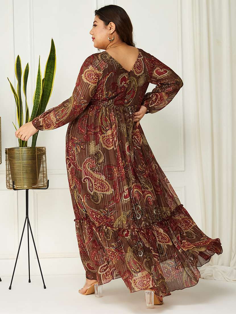 women plus size printed tiered dress - 22363816 -  Standard Image - 3