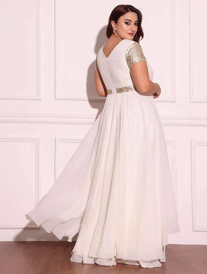 women plus size sequined short sleeve dress - 22363827 -  Standard Image - 3