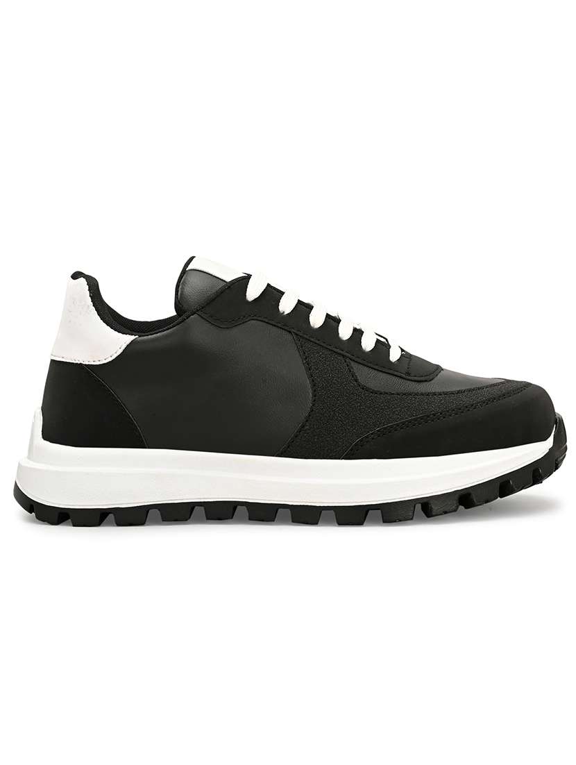 men black lace up sneaker - 22363925 -  Standard Image - 3