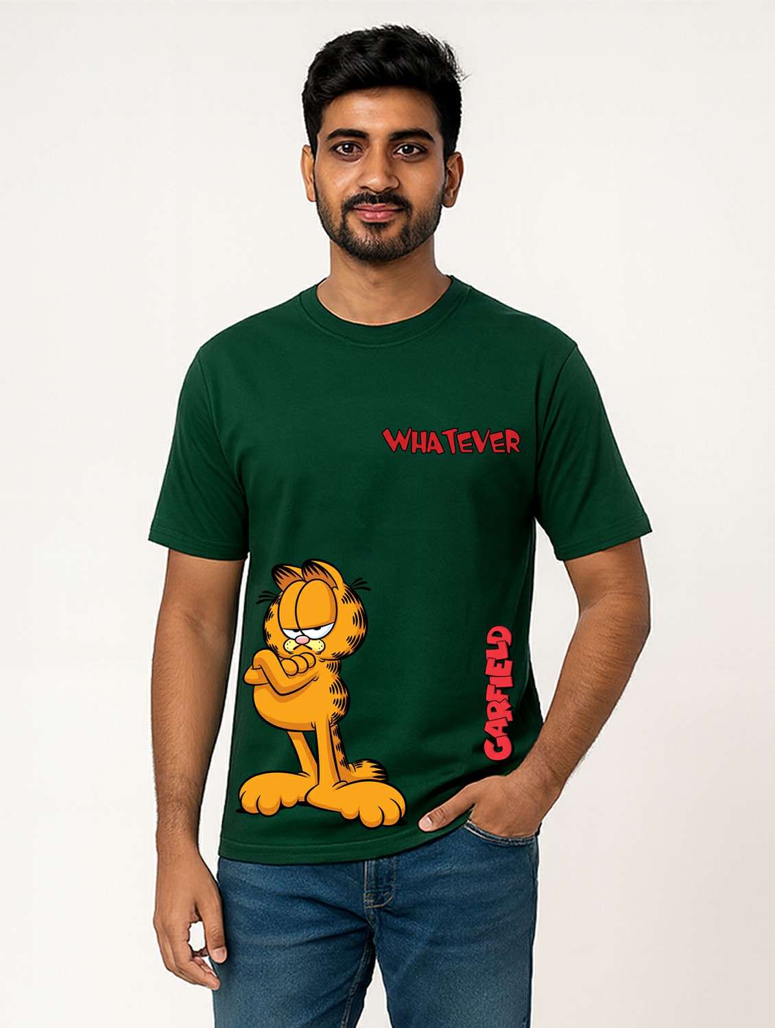 men printed short sleeve regular fit t-shirt