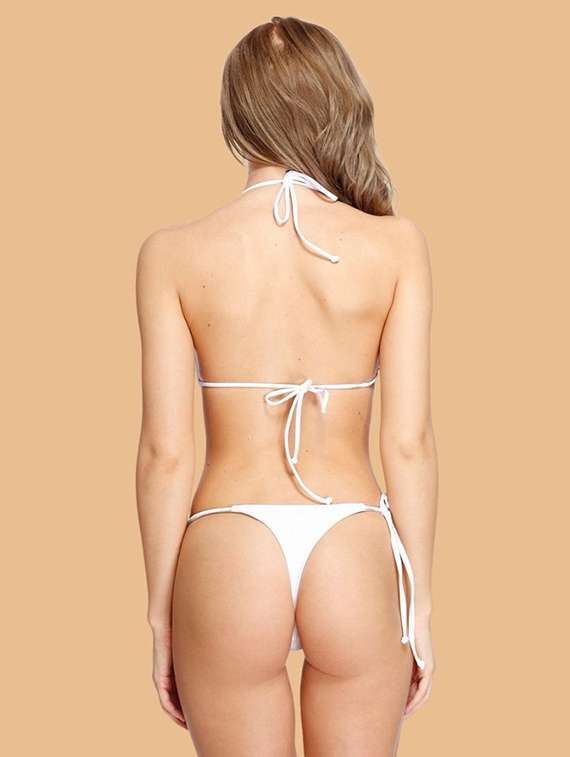 Women Solid Swimwear Bikini Set - 22363958 -  Standard Image - 3