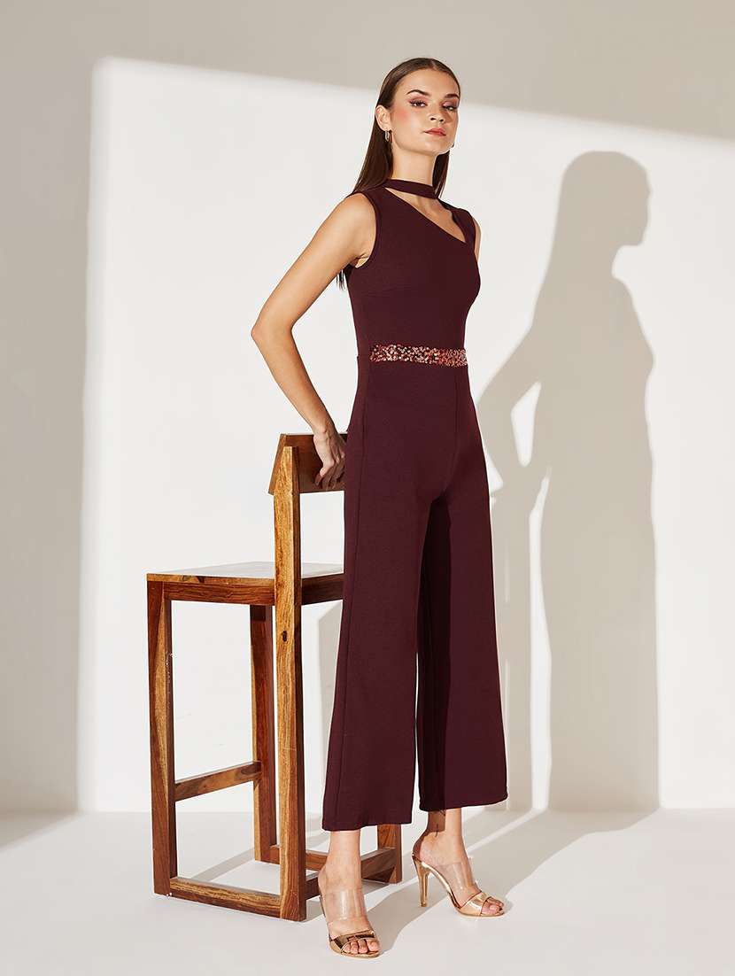 women sequined sleeveless jumpsuit - 22364145 -  Standard Image - 3