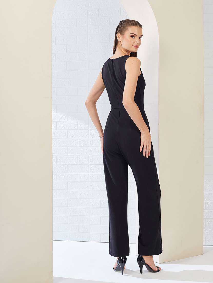 women colro blocked sleeveless jumpsuit - 22364155 -  Standard Image - 3