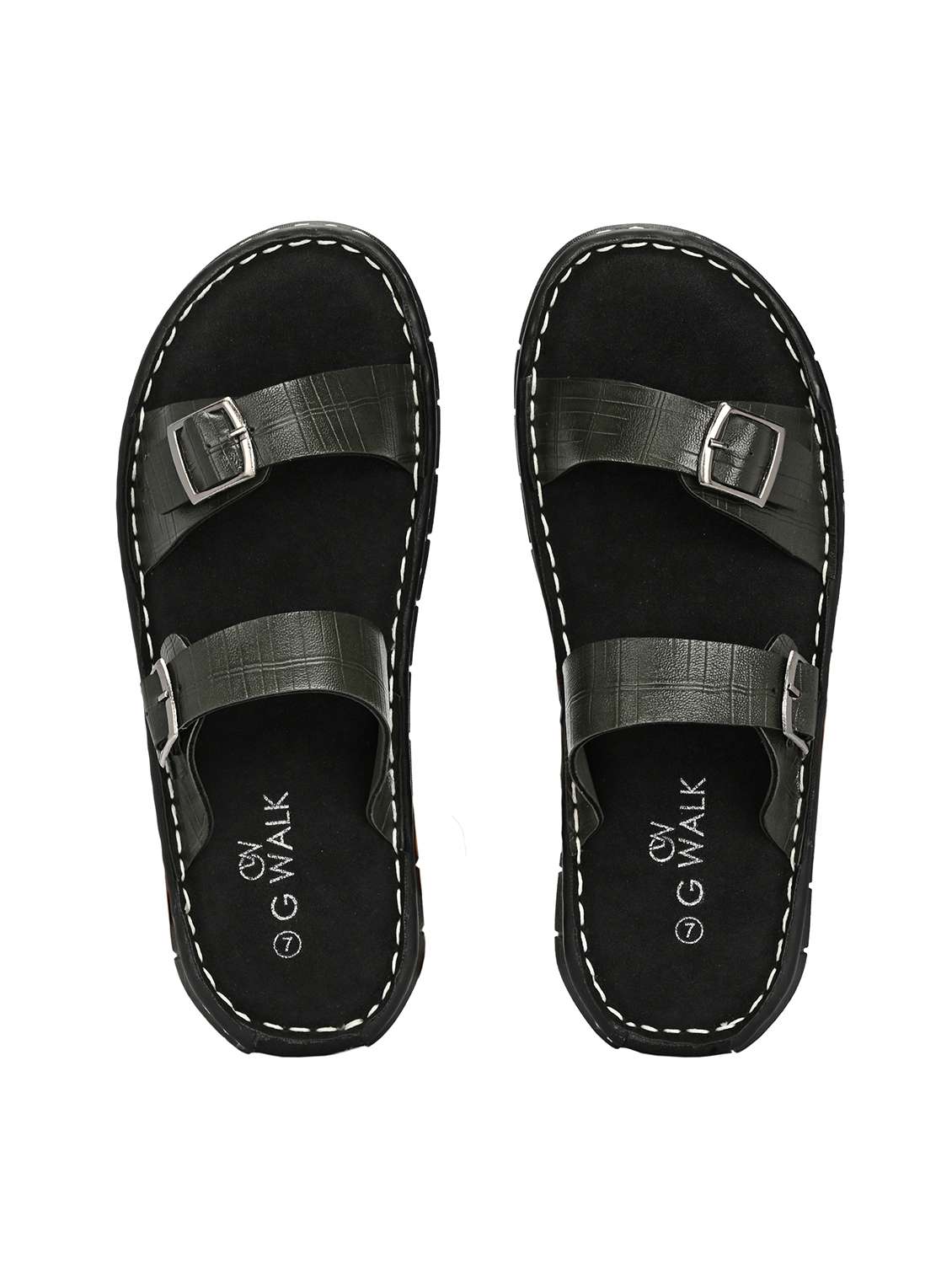 men solid slip on sandal - 22364251 -  Standard Image - 3