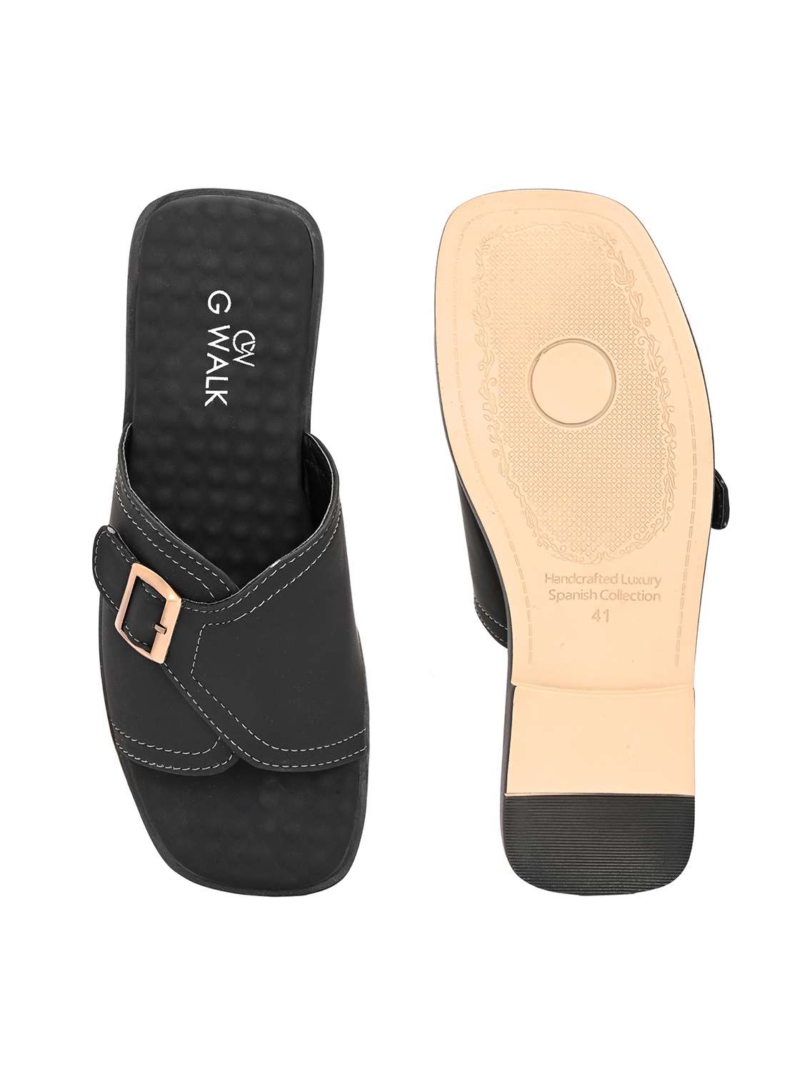 men solid slip on sandal - 22364253 -  Standard Image - 5