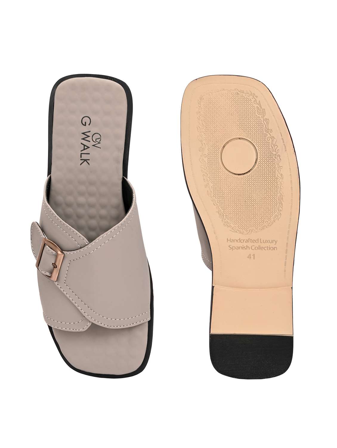 men solid slip on sandal - 22364254 -  Standard Image - 5