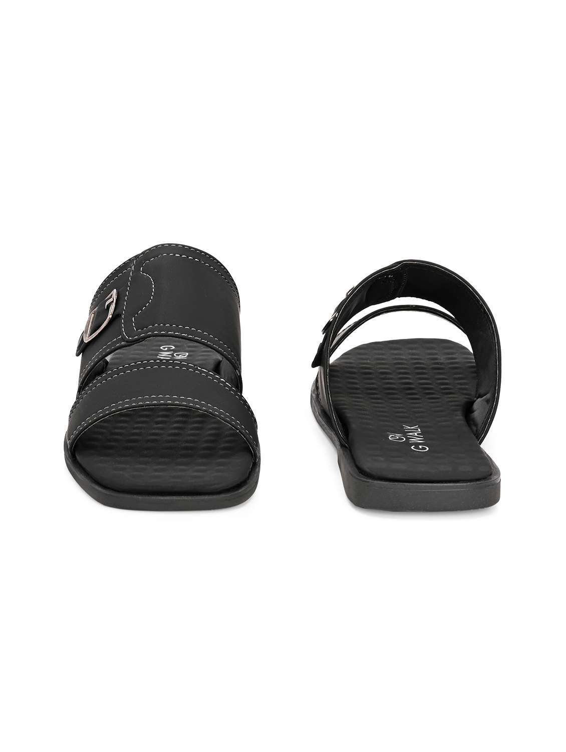 men solid slip on sandal - 22364255 -  Standard Image - 3
