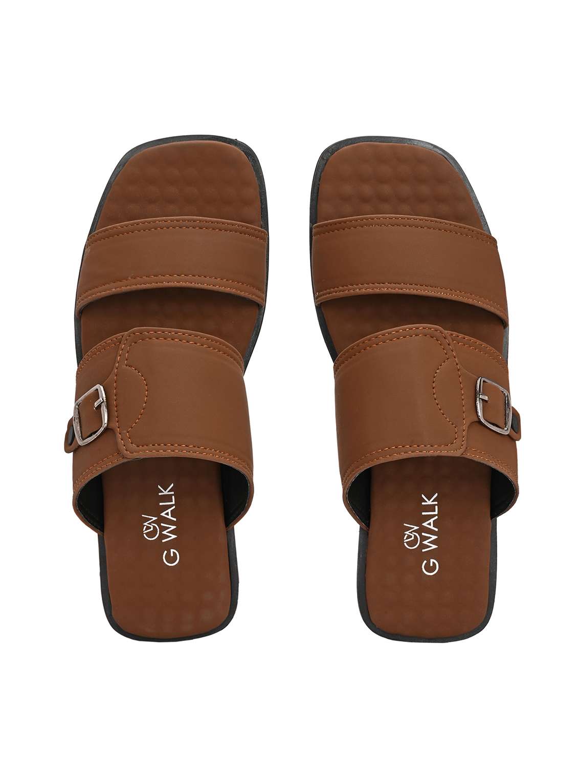 men solid slip on sandal - 22364256 -  Standard Image - 3