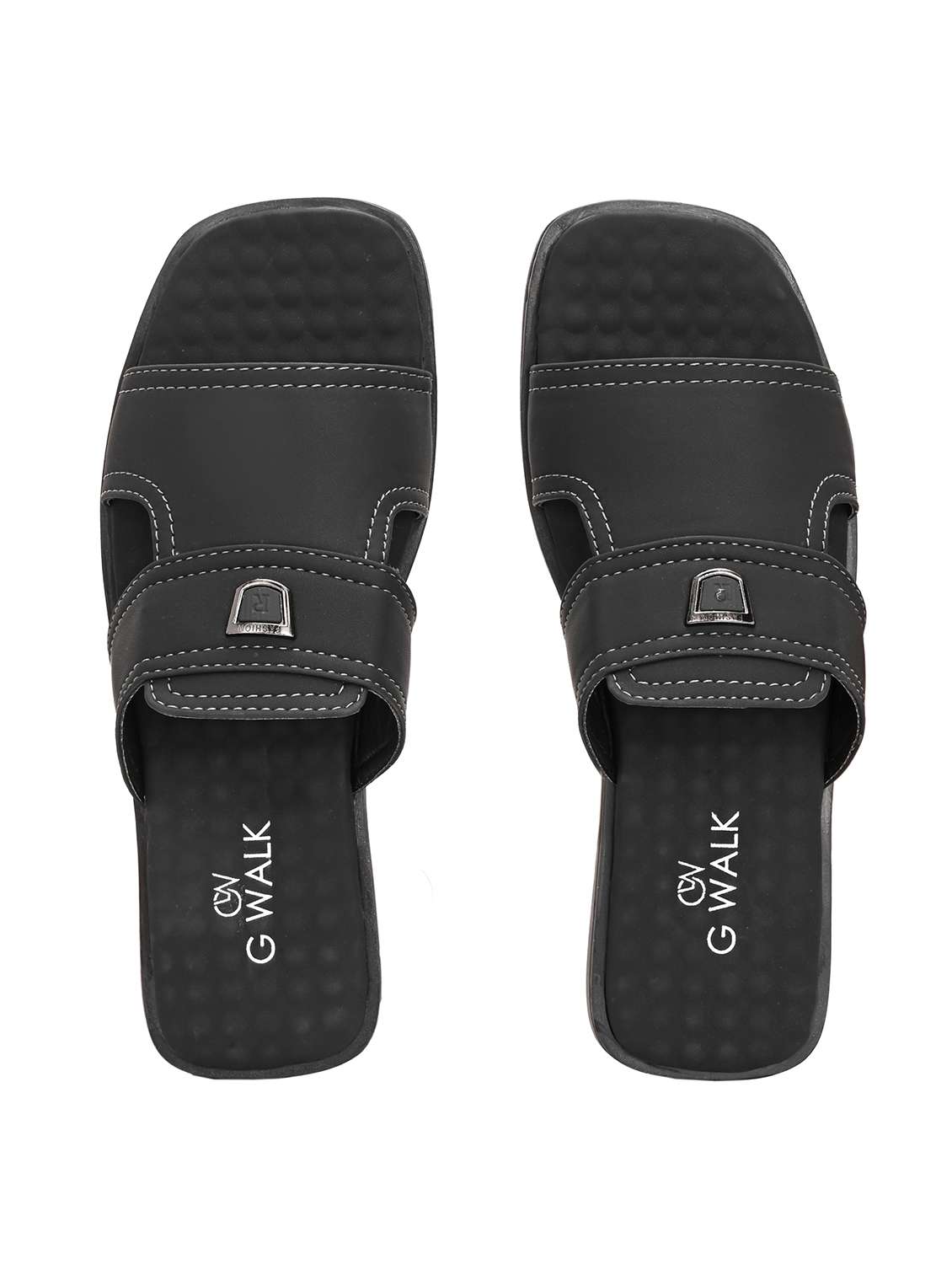 men solid slip on sandal - 22364257 -  Standard Image - 3