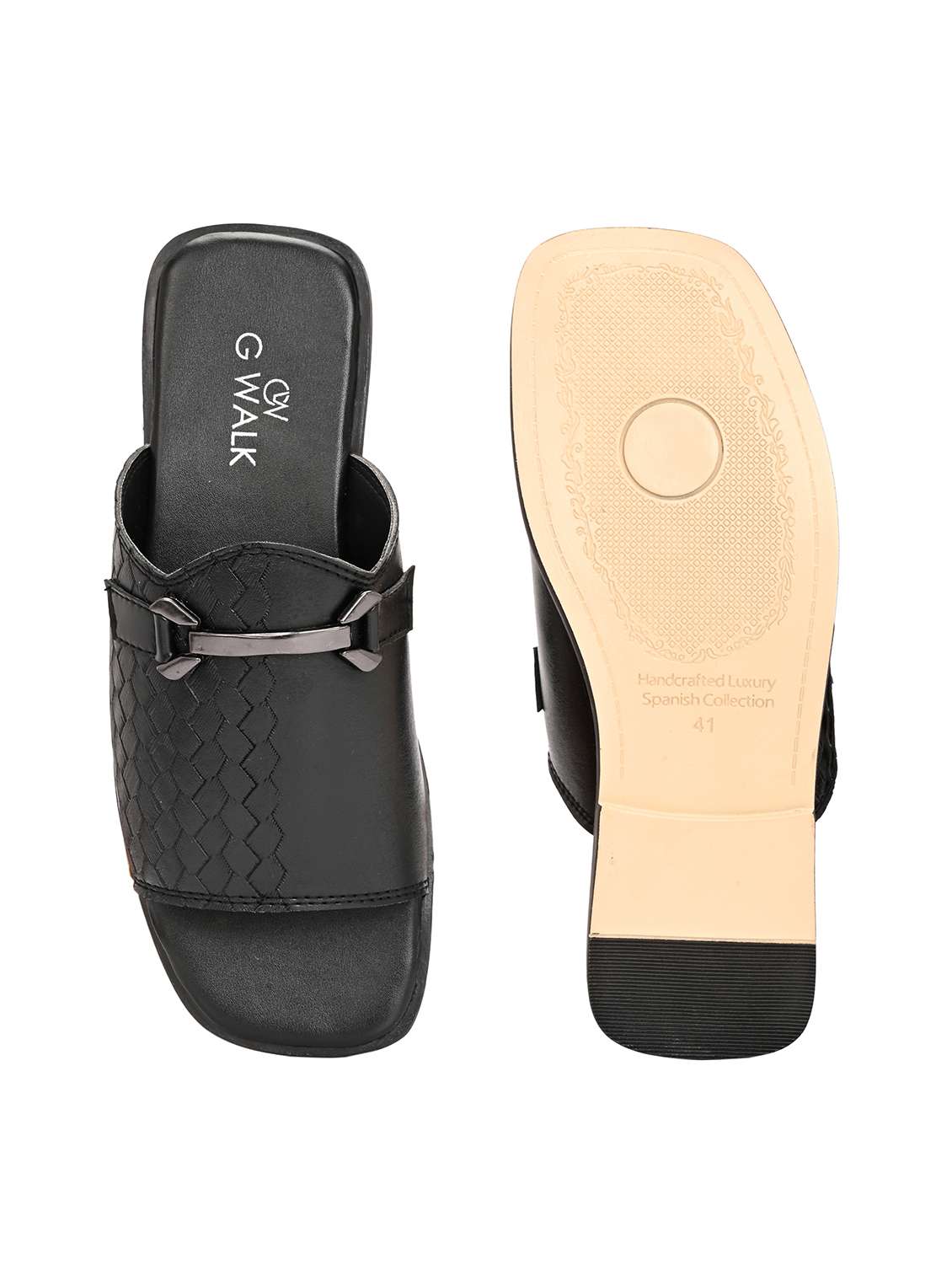men solid slip on sandal - 22364262 -  Standard Image - 5