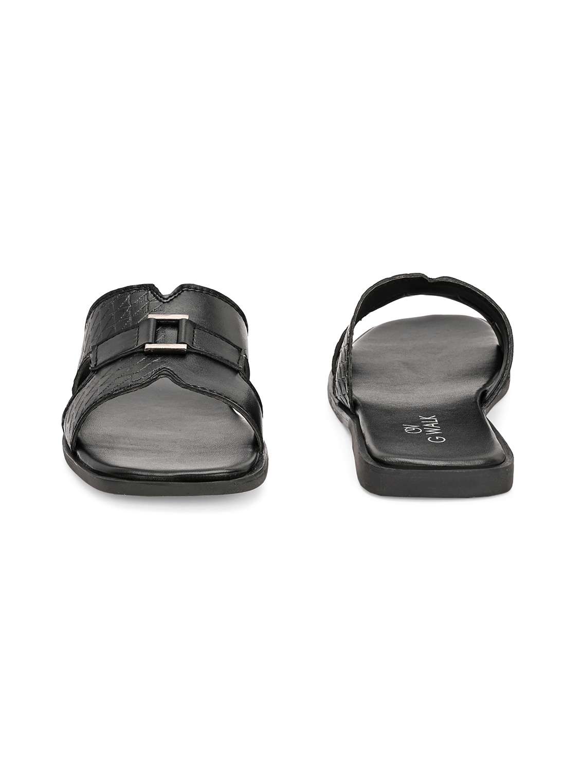 men textured slip on sandal - 22364265 -  Standard Image - 3