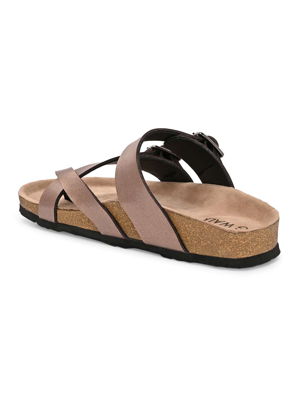 women copper slip on sandal - 22364272 -  Standard Image - 3