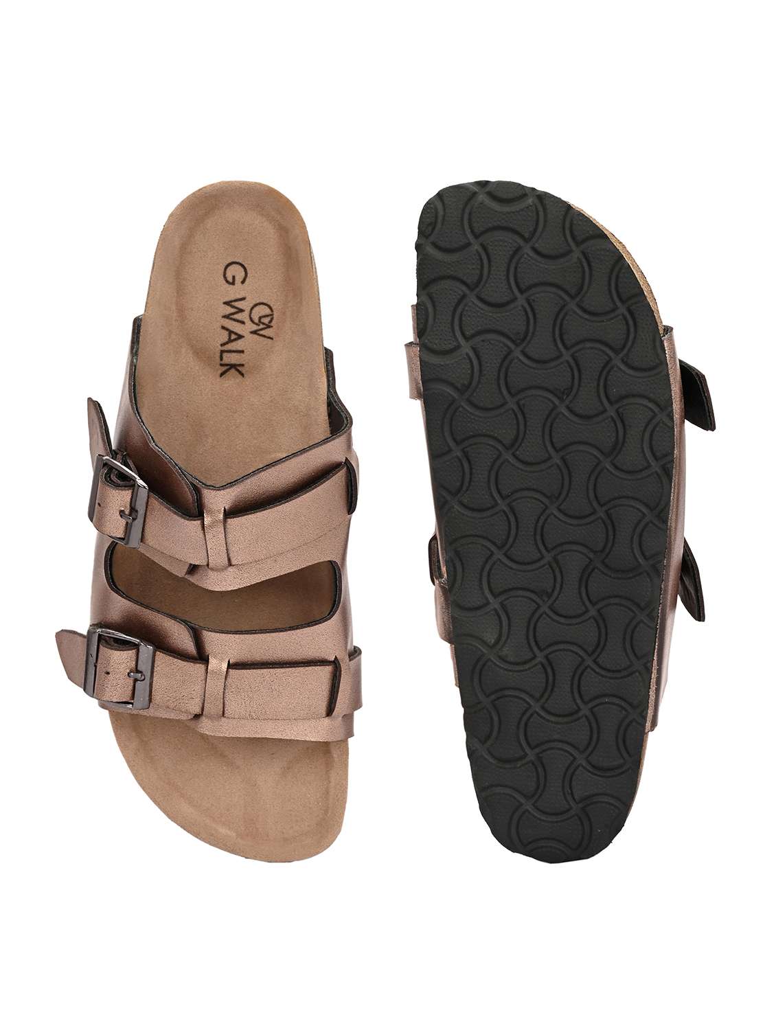 women copper slip on sandal - 22364277 -  Standard Image - 5