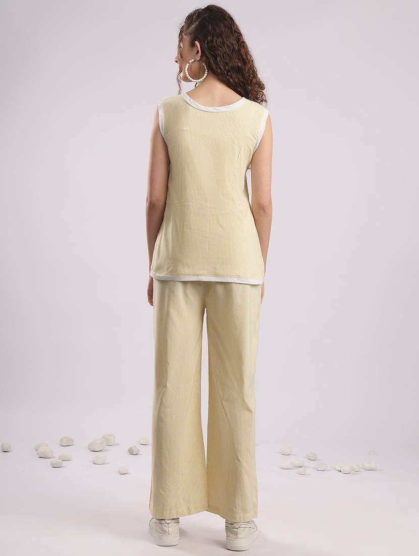women striped top and trouser co-ord set - 22364486 -  Standard Image - 3