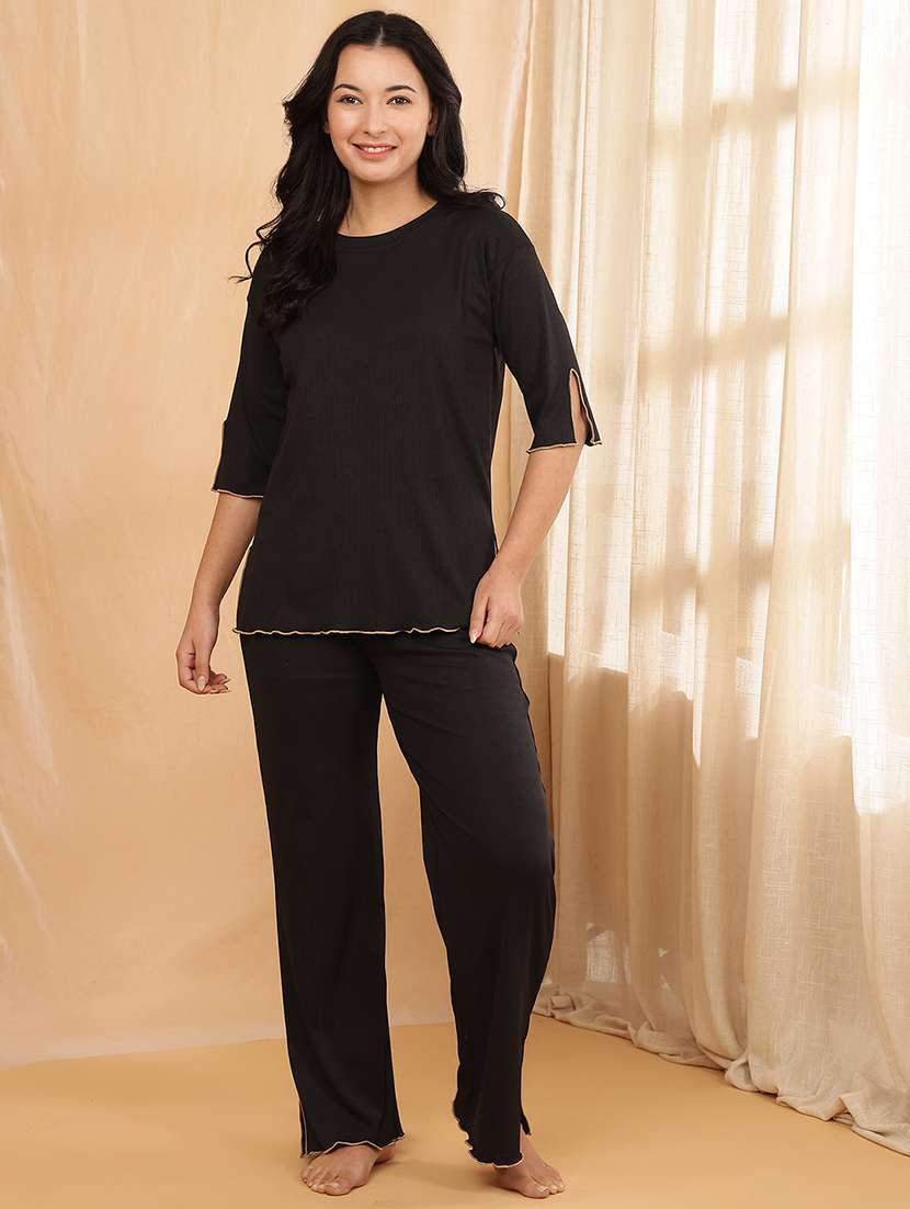 women printed nightwear pyjama set 