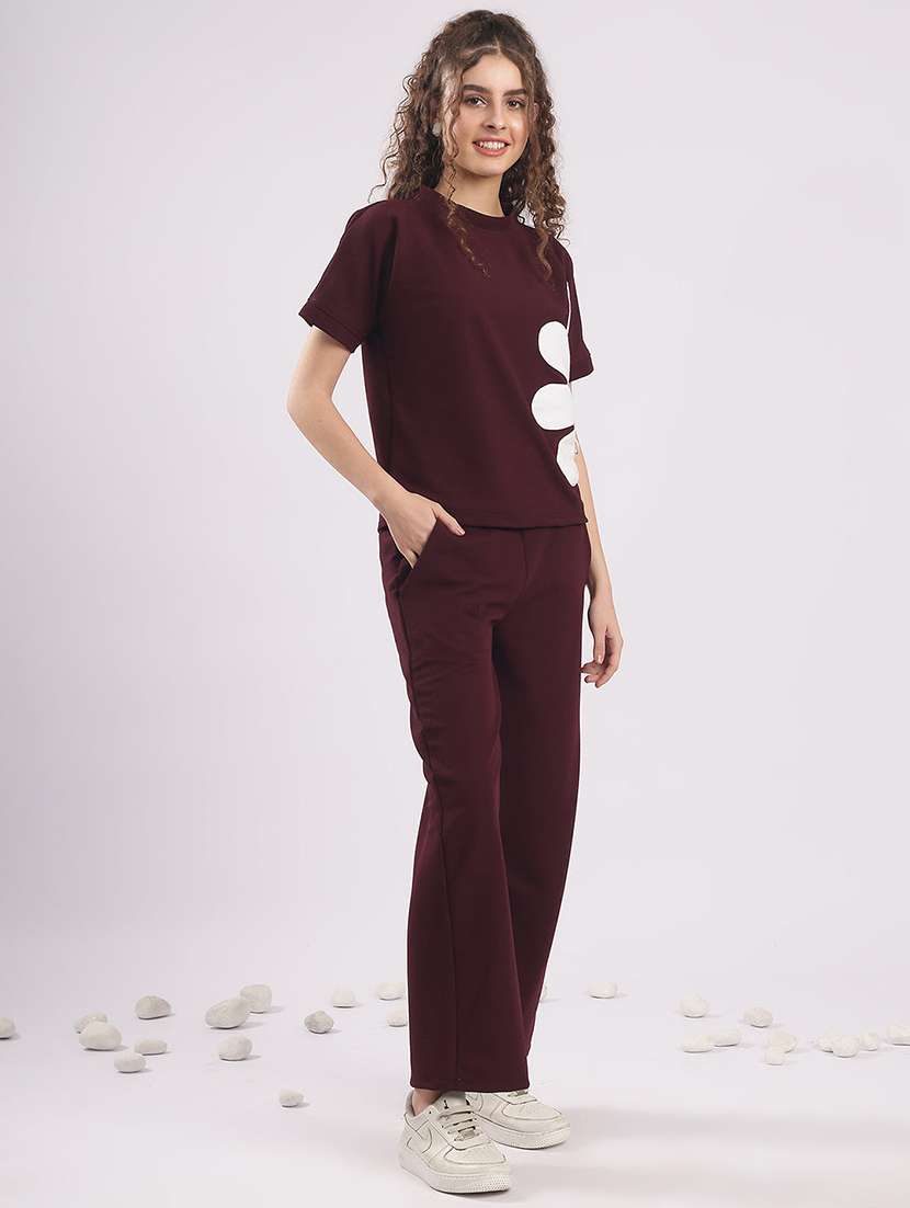 women printed top and trouser co-ord set - 22364509 -  Standard Image - 3