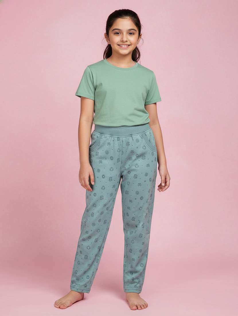 green cotton pyjama set nightwear