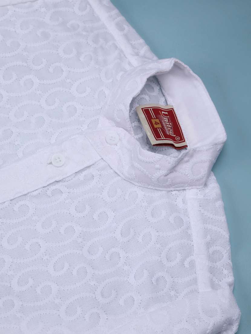White Cotton Kurta Sets Kurtas & Set - 22367401 -  Standard Image - 3