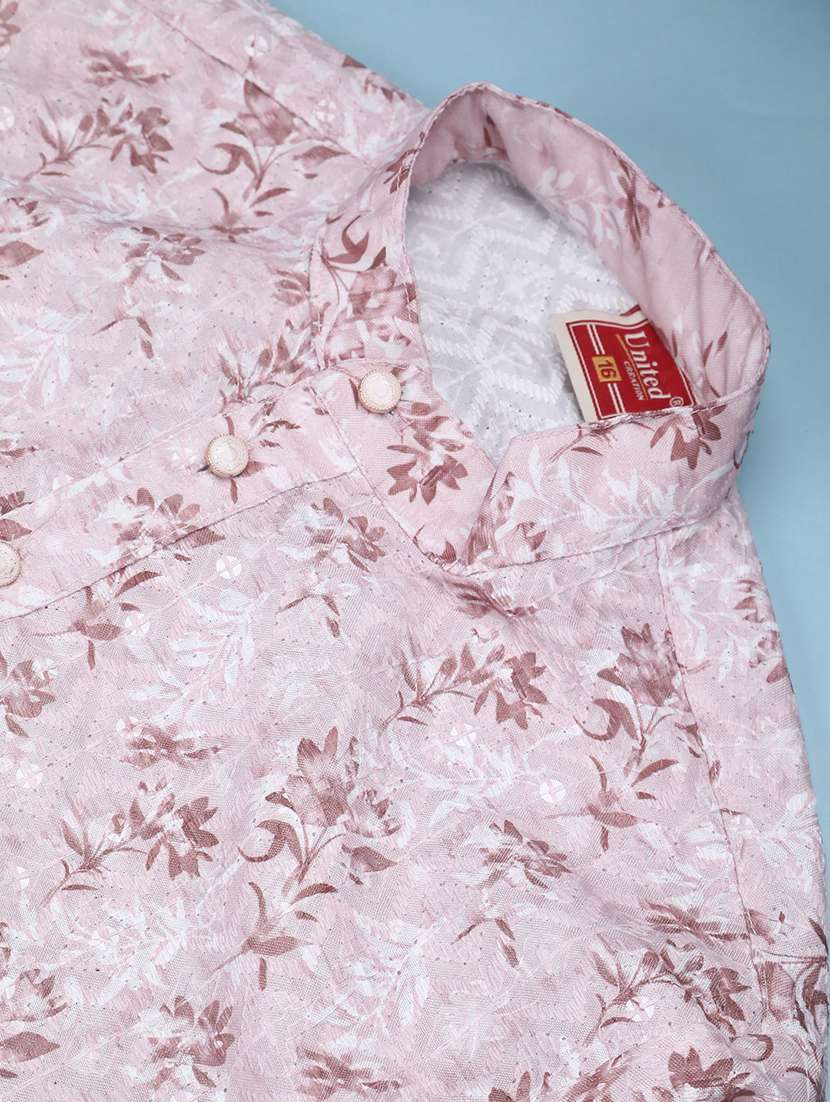 pink cotton kurta sets kurtas & set - 22368079 -  Standard Image - 3