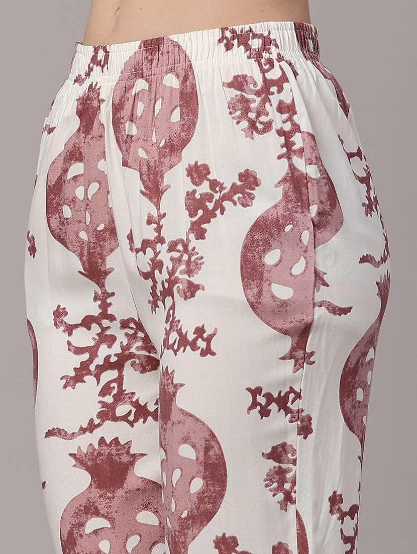 women printed collared ethnic co-ord set - 22368089 -  Standard Image - 5