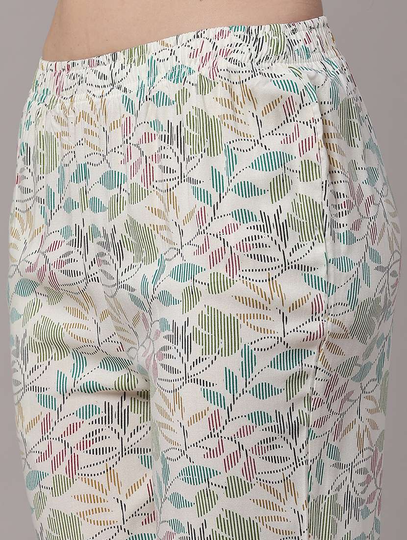women printed collared ethnic co-ord set - 22368090 -  Standard Image - 5