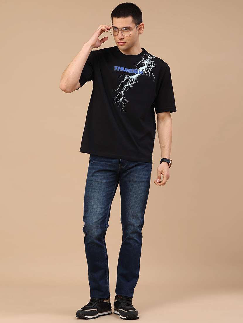 men printed short sleeve loose fit t-shirt - 22368113 -  Standard Image - 5